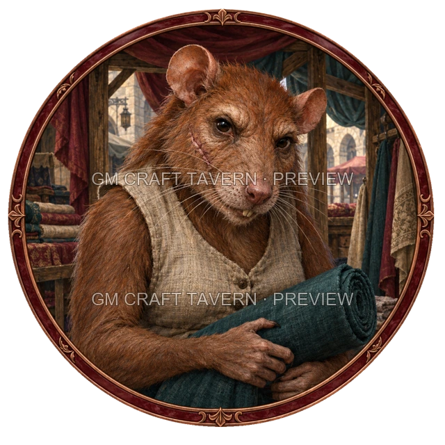 Aperçu du token vu du dessus de Durg Birchhaven - Marchand