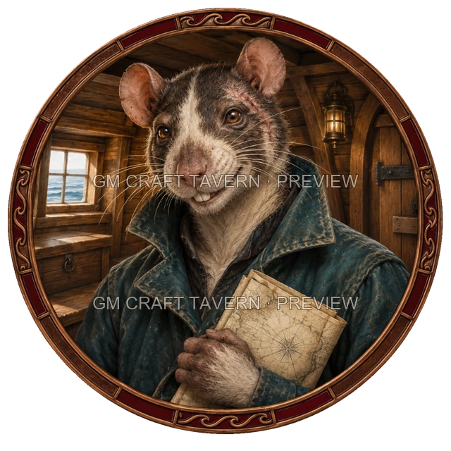 Varka Hillward - aperçu de token de marin vu du dessus