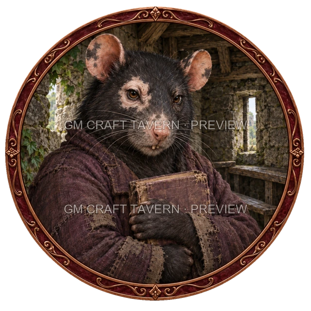 Durg Hillward - aperçu de token de paria vu du dessus