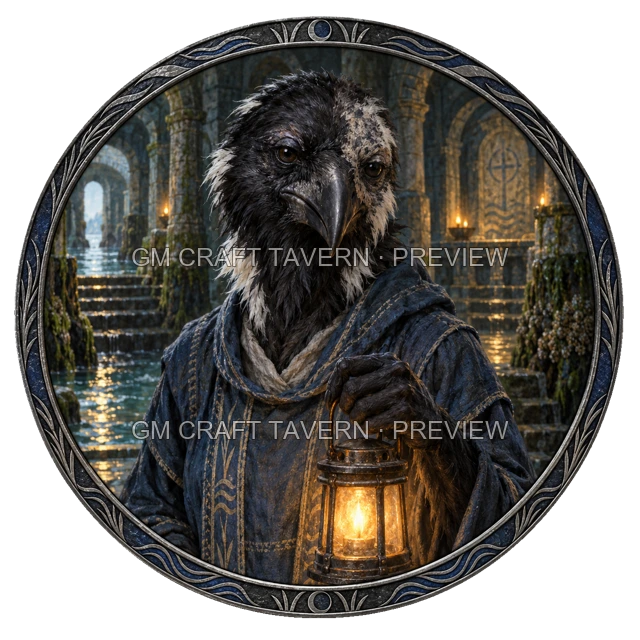 Aperçu du token vu du dessus de Urdan Reedvale - Clerc