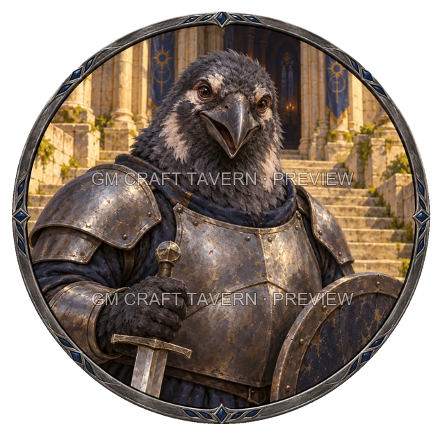Aperçu du produit Tokens de personnages gens-corbeaux 2