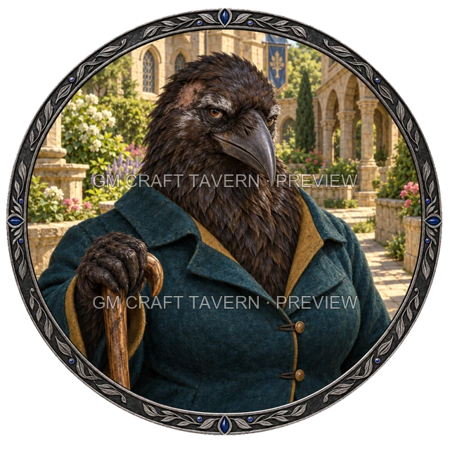 Urdan Oakbend - aperçu de token de noble vu du dessus