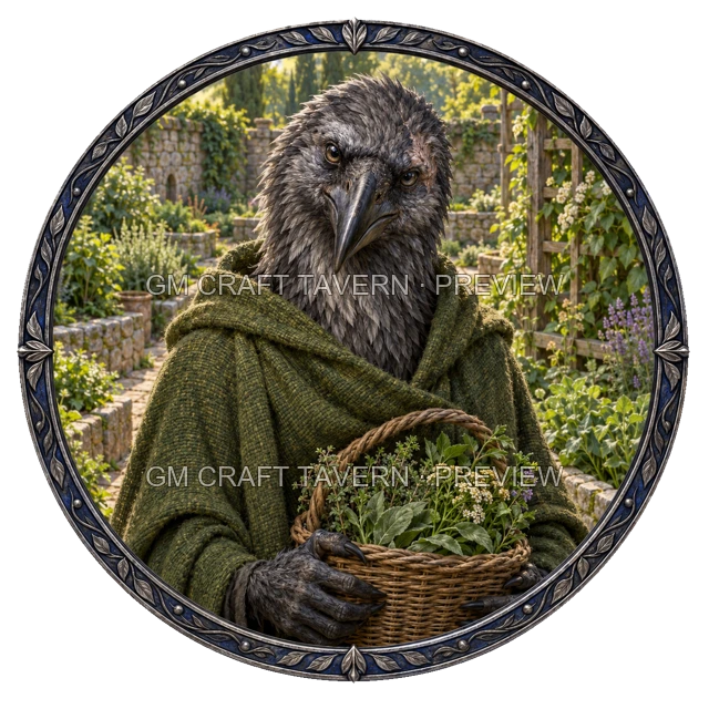 Morga Deepgrove - aperçu de token de guérisseur vu du dessus