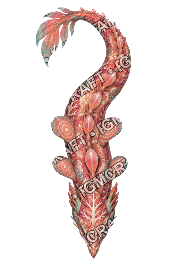 Pirate Ocean 0313 Reef Serpent Mimetic Lens Topdown Token top-down token preview