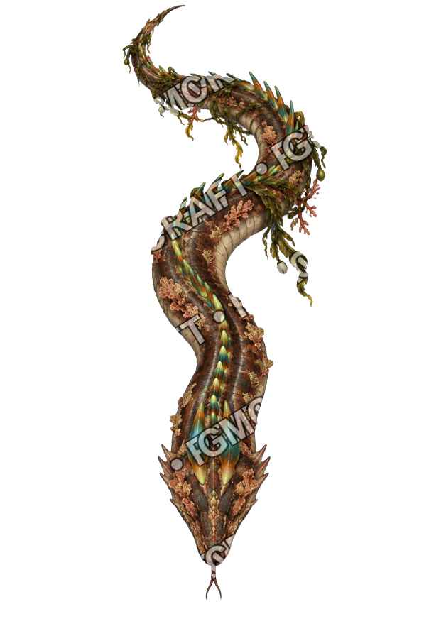 Pirate Ocean 0316 Reef Serpent Stranded Lens Topdown Token top-down token preview