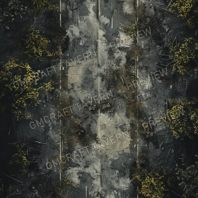 Abandonned Road Wi battlemap preview