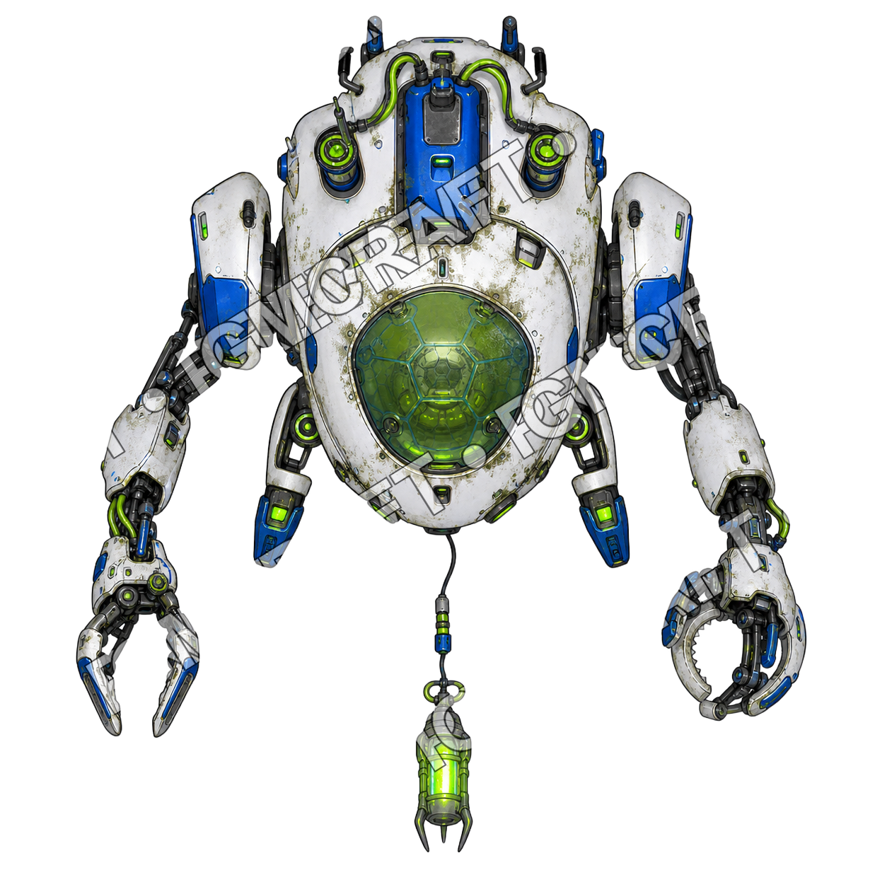 Acid Lure Angler Drone top-down token preview
