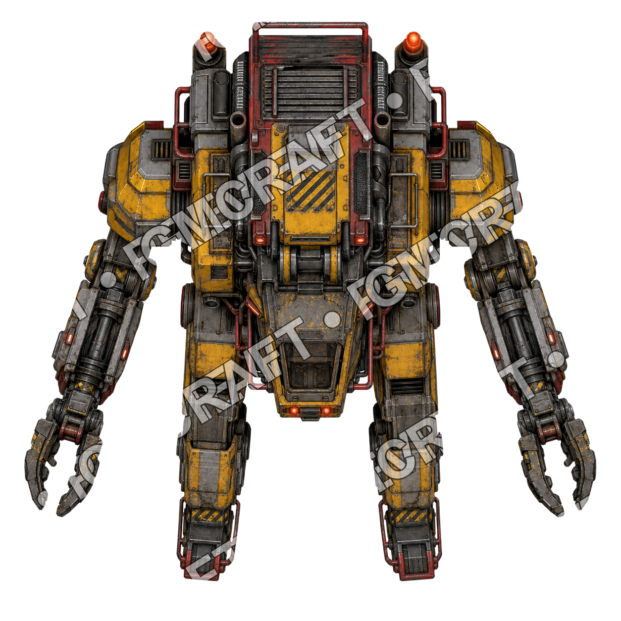 Ashrail Loader Mech top-down token preview