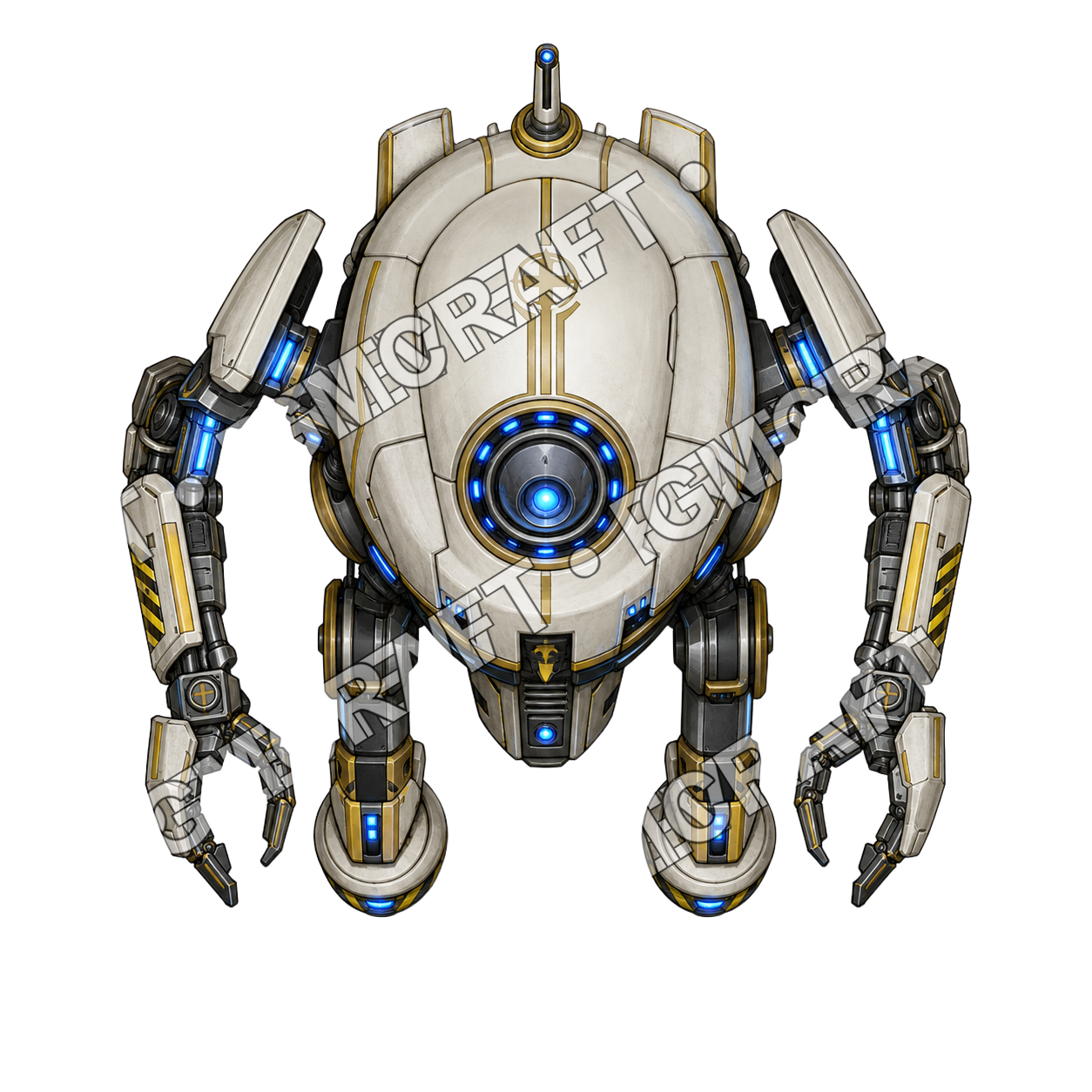 Snow Lens Servitor top-down token preview