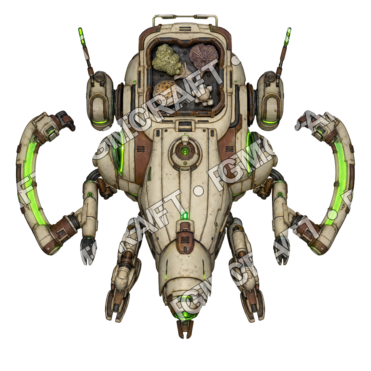 Sporepen Shepherd Drone top-down token preview