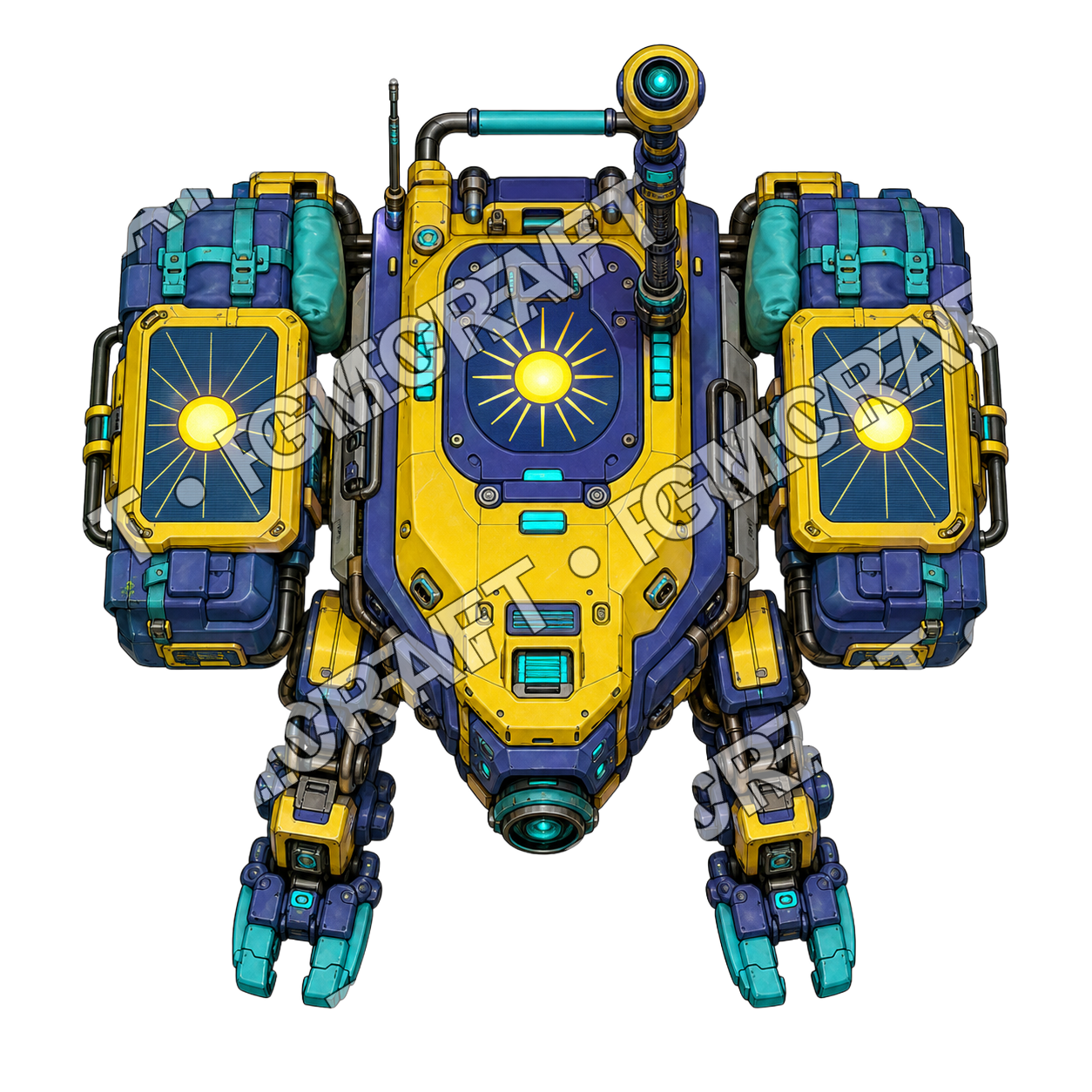 Sunpulse Pack Drone top-down token preview