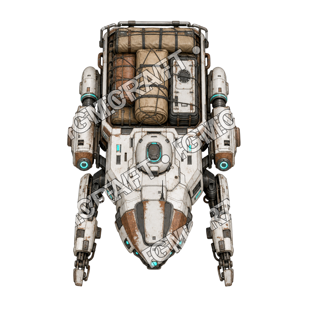 Burden Skiff Drone top-down token preview