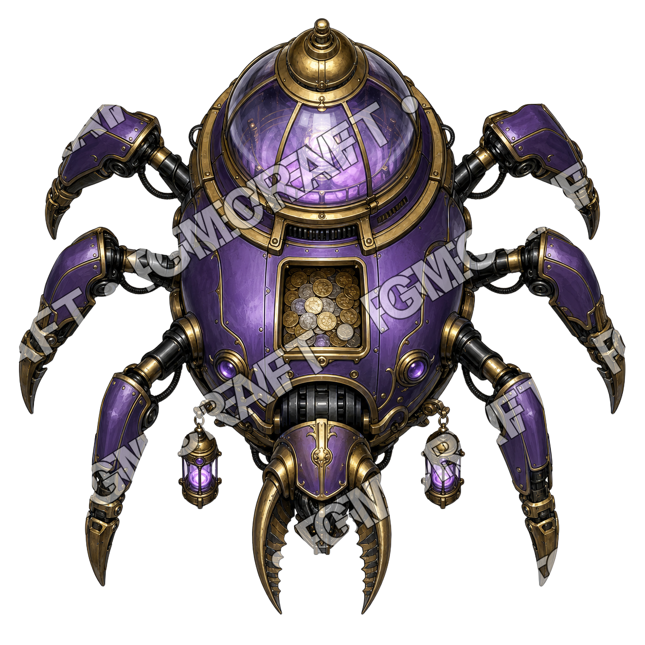 Ticket Beetle Droid top-down token preview