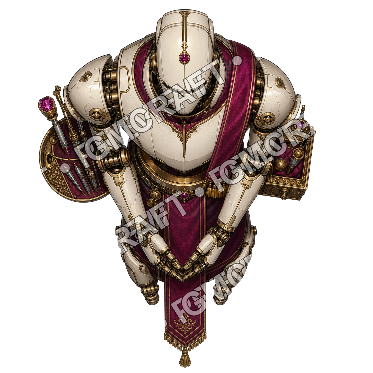 Velvet Repair Automaton top-down token preview