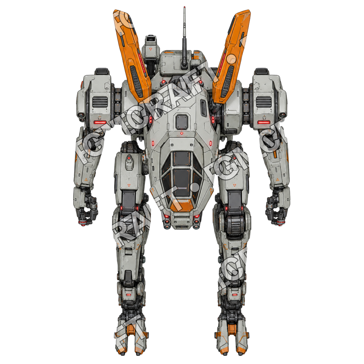 Canyon Scout Mech top-down token preview
