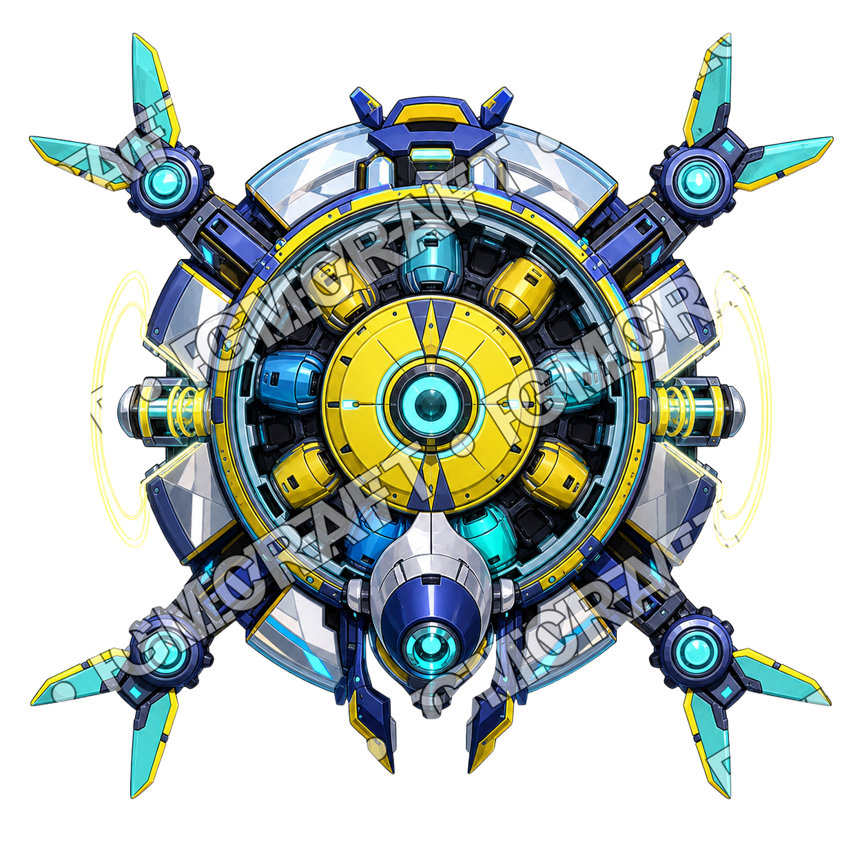 Carousel Core Drone top-down token preview