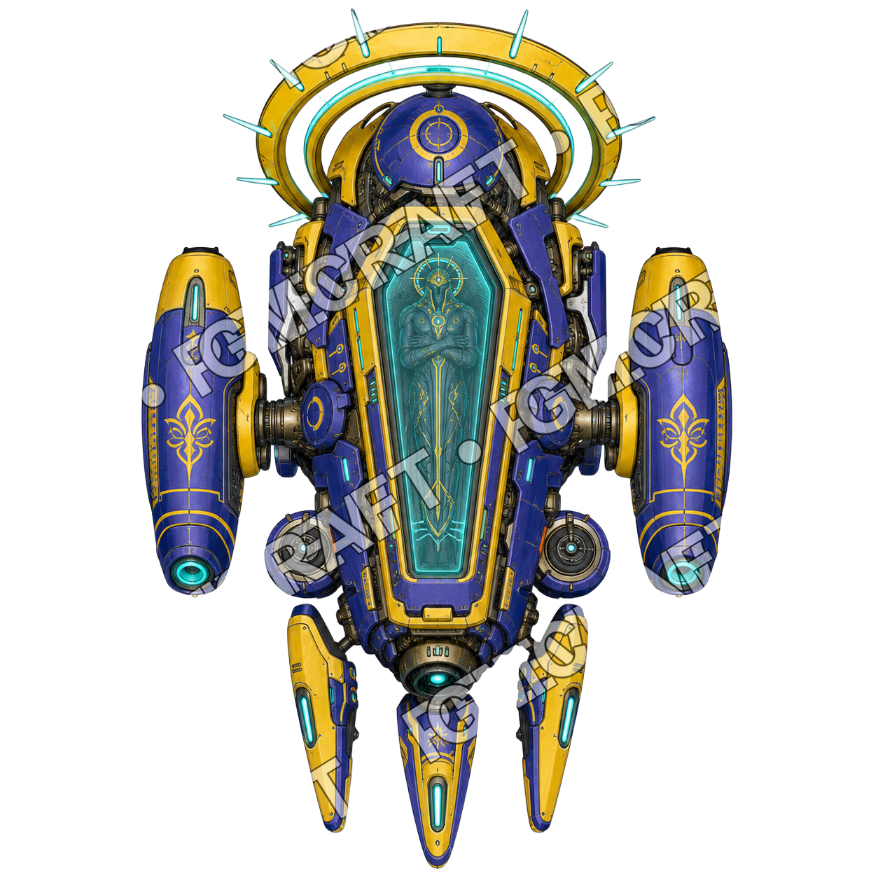 Caskethalo Drone top-down token preview