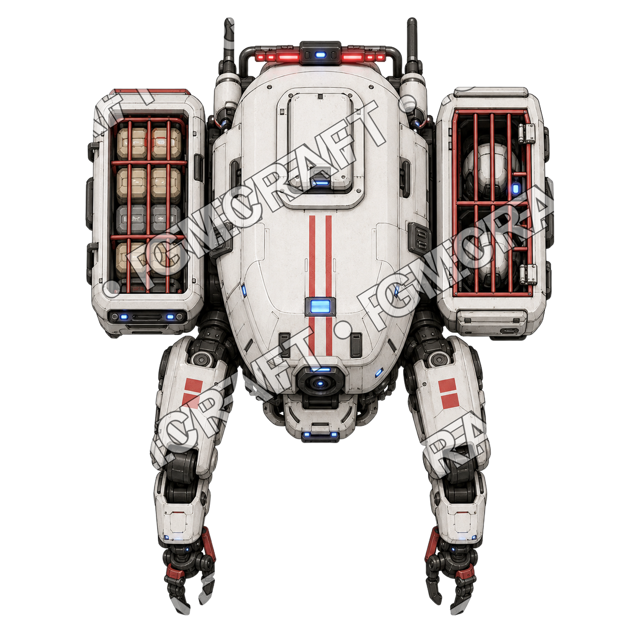 Cellblock Mule Bot top-down token preview