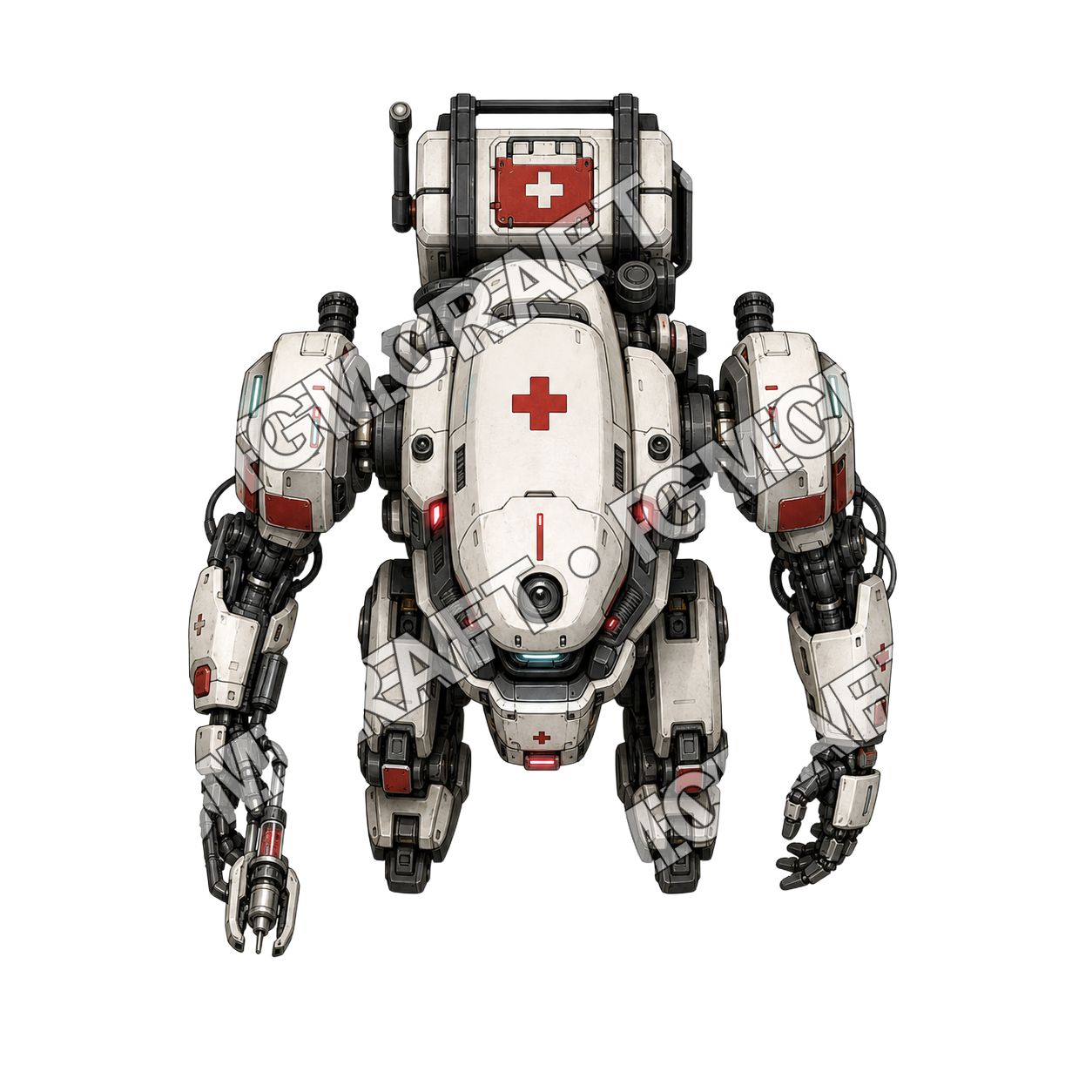 Combat Medic Bot top-down token preview