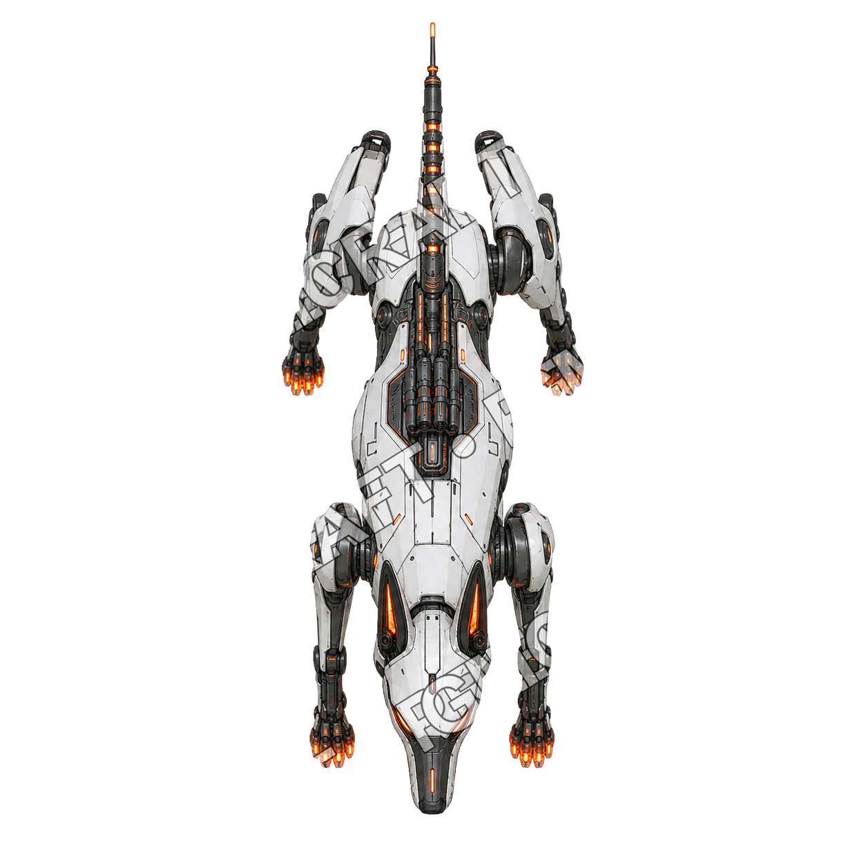 Ember Relay Hound top-down token preview