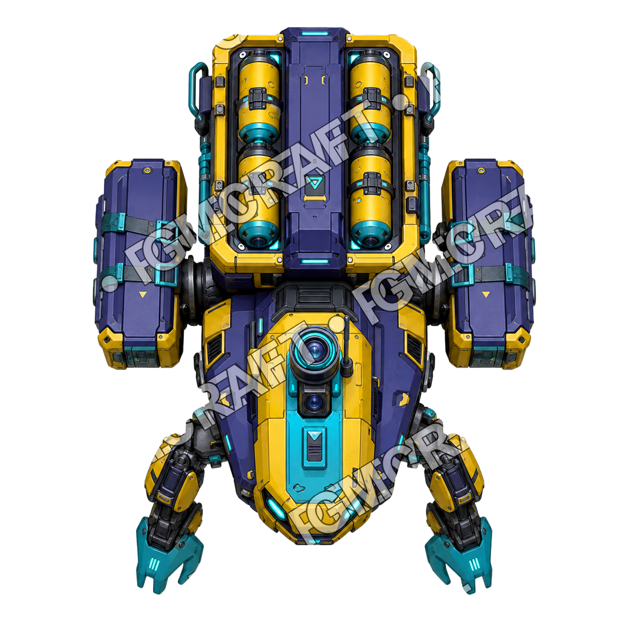 Flarepack Drone top-down token preview