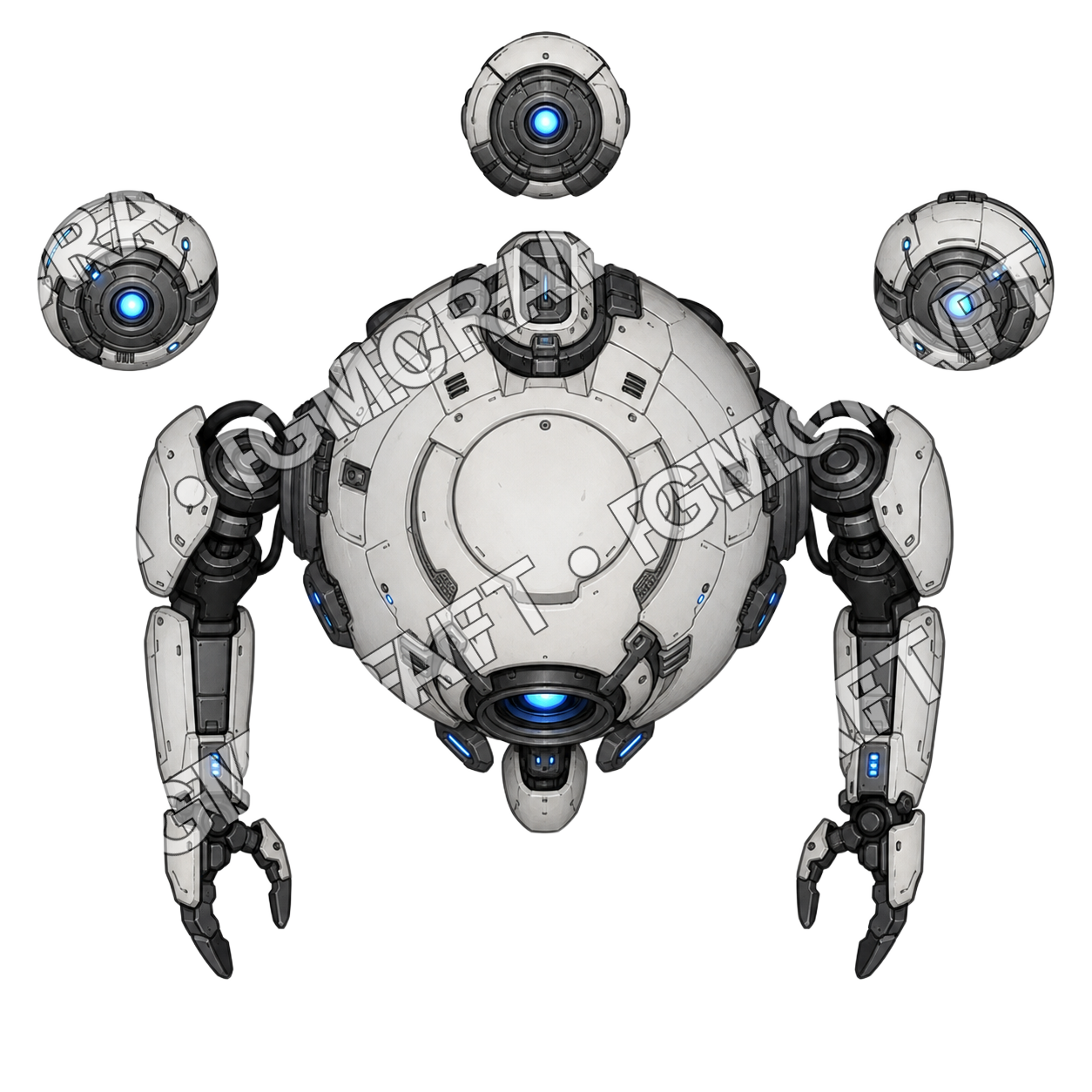 Floating Sentry Orb top-down token preview