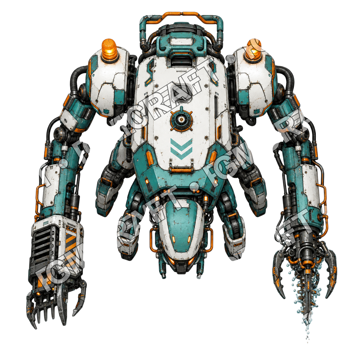 Gutter Spark Mech top-down token preview