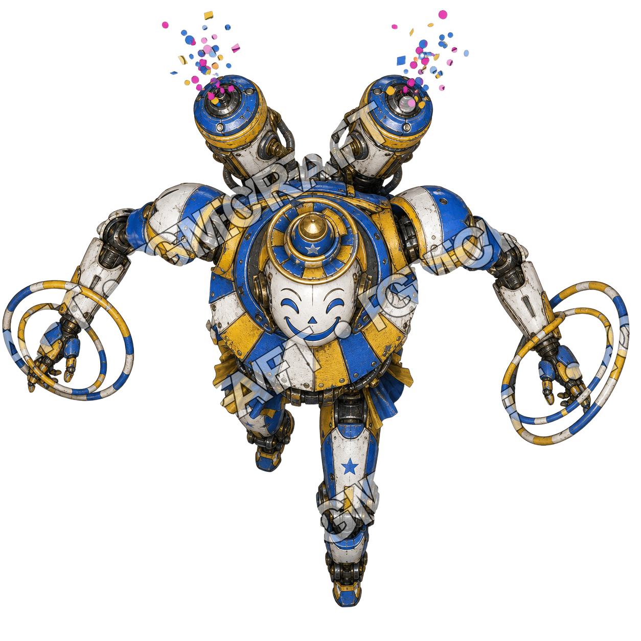 Gyro Clown Mech top-down token preview