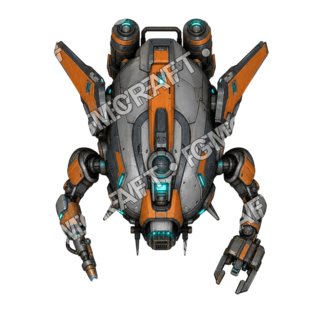 Hull Welder Drone top-down token preview