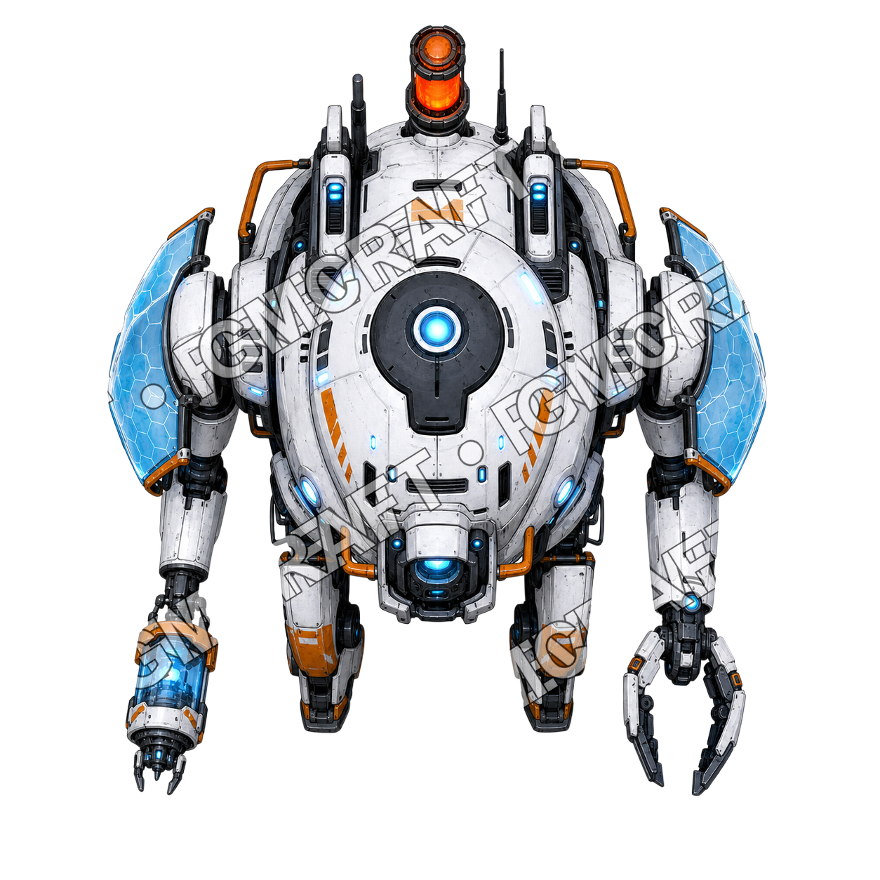 Iceflare Scout Drone top-down token preview