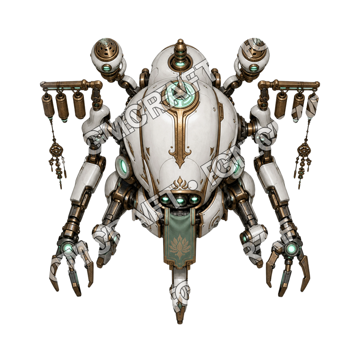 Incense Hull Servitor top-down token preview