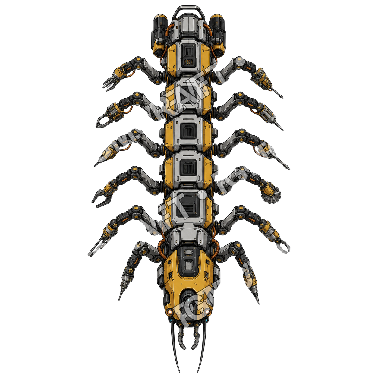 Maintenance Centipede Bot top-down token preview