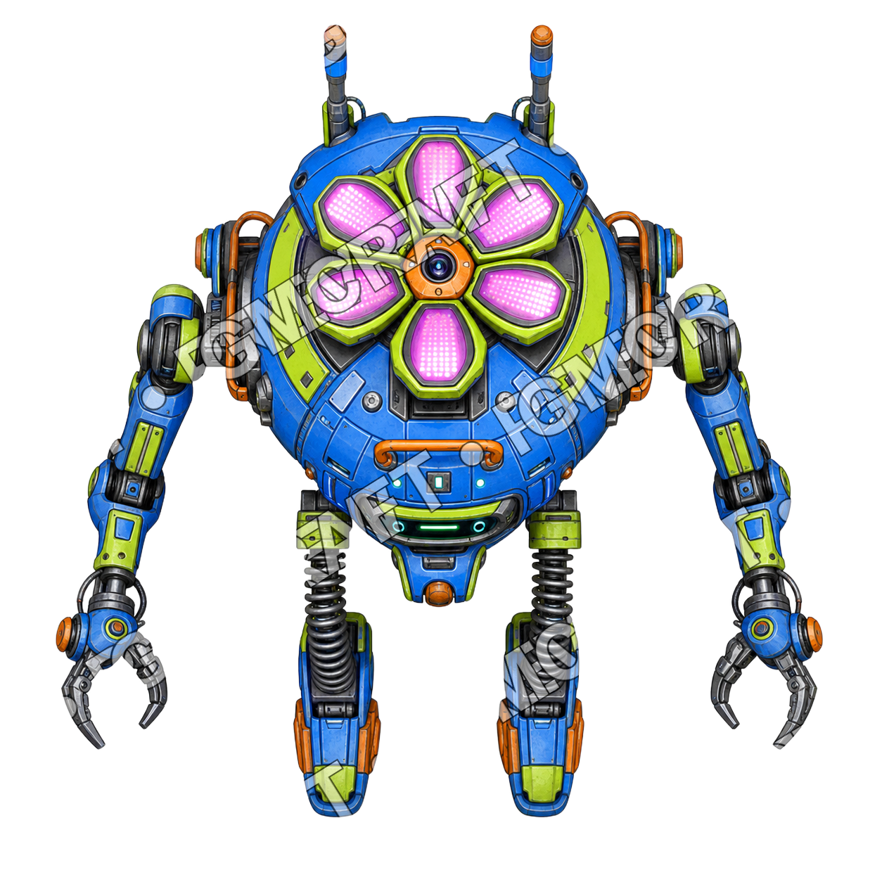 Neonclaw Hopper top-down token preview