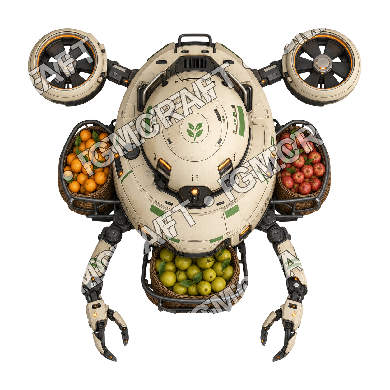 Orchard Basket Drone top-down token preview