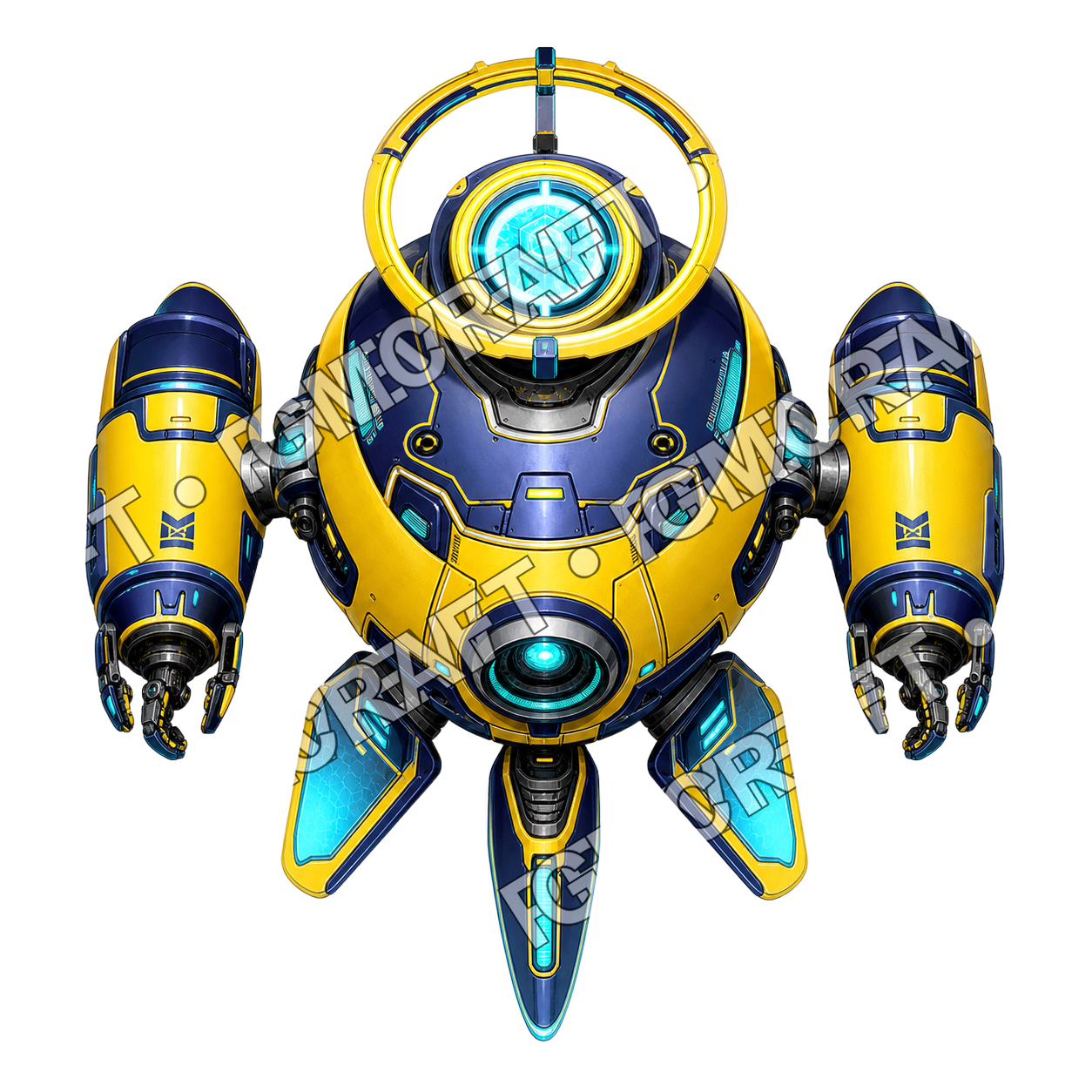 Parcelhalo Drone top-down token preview