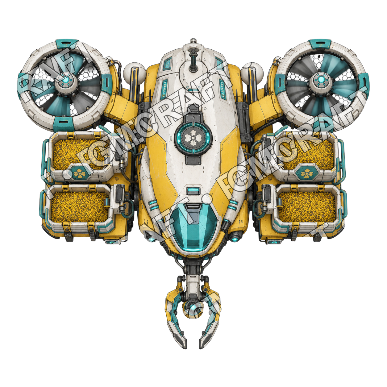 Pollen Scow Drone top-down token preview