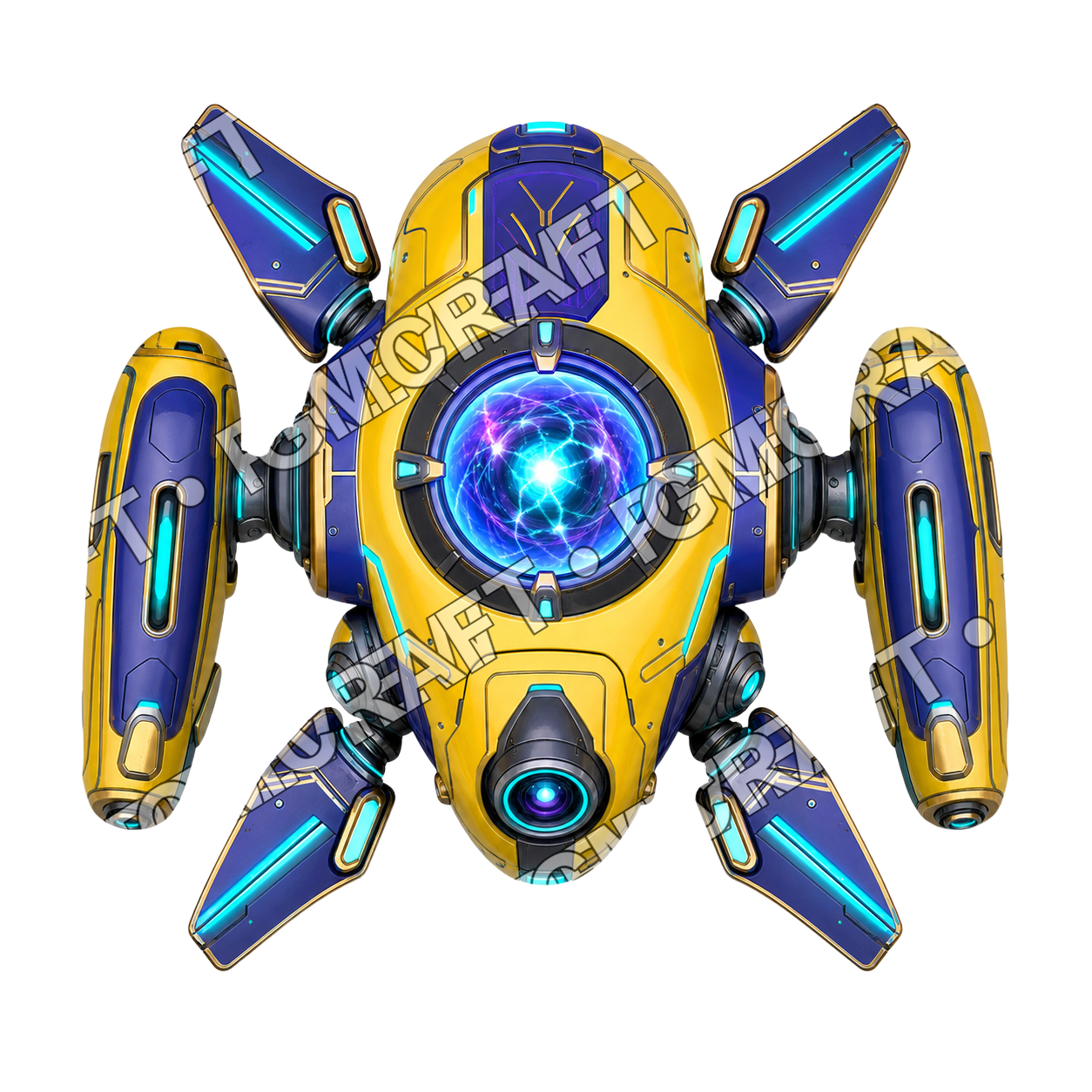 Quasar Parcel Drone top-down token preview