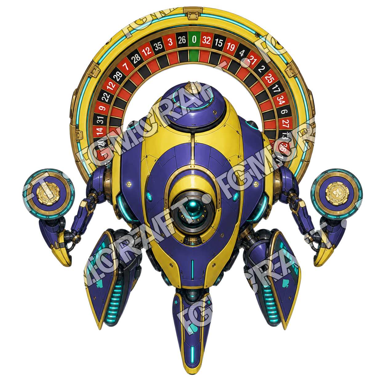 Roulettehalo Drone top-down token preview