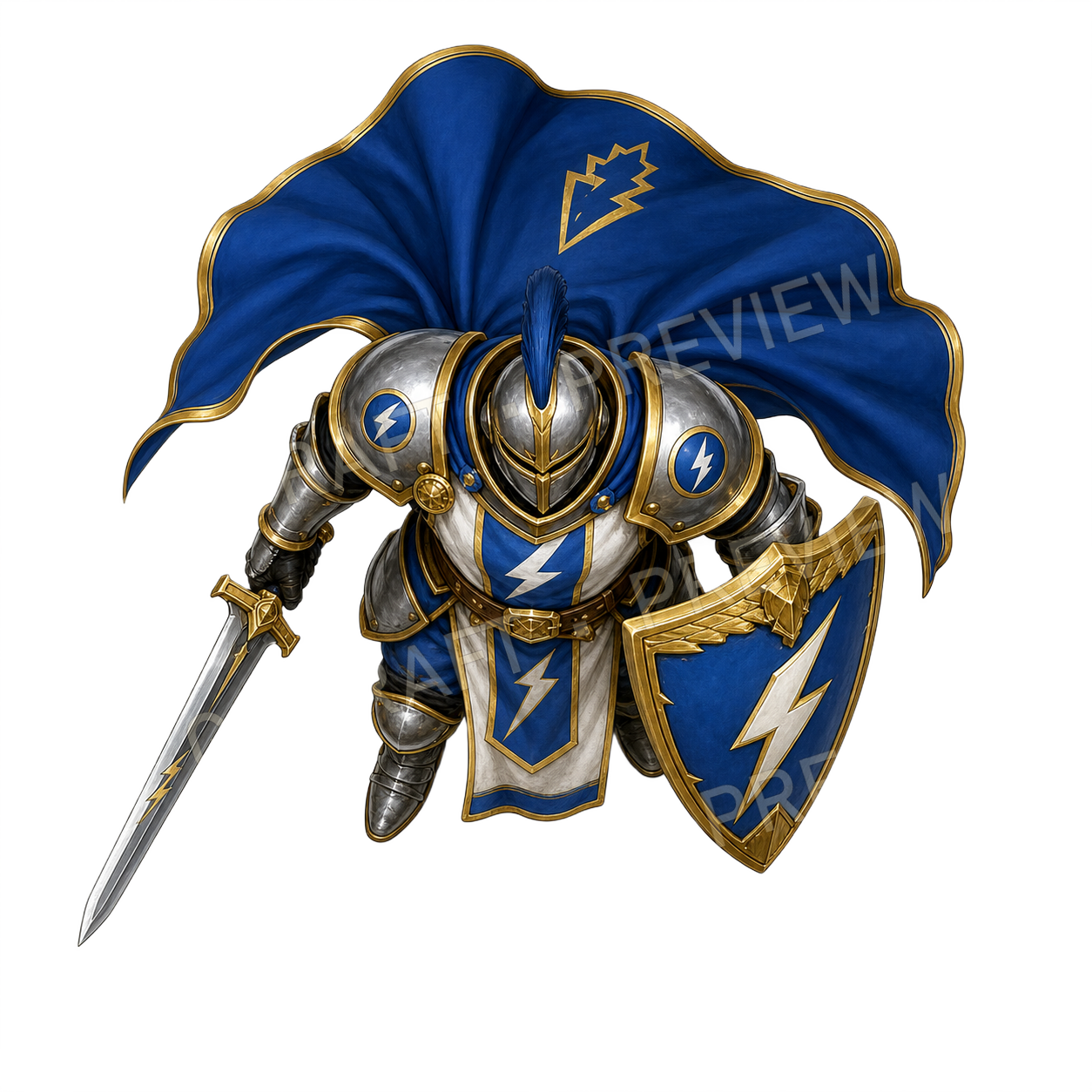 Greatshield Champion top-down token preview