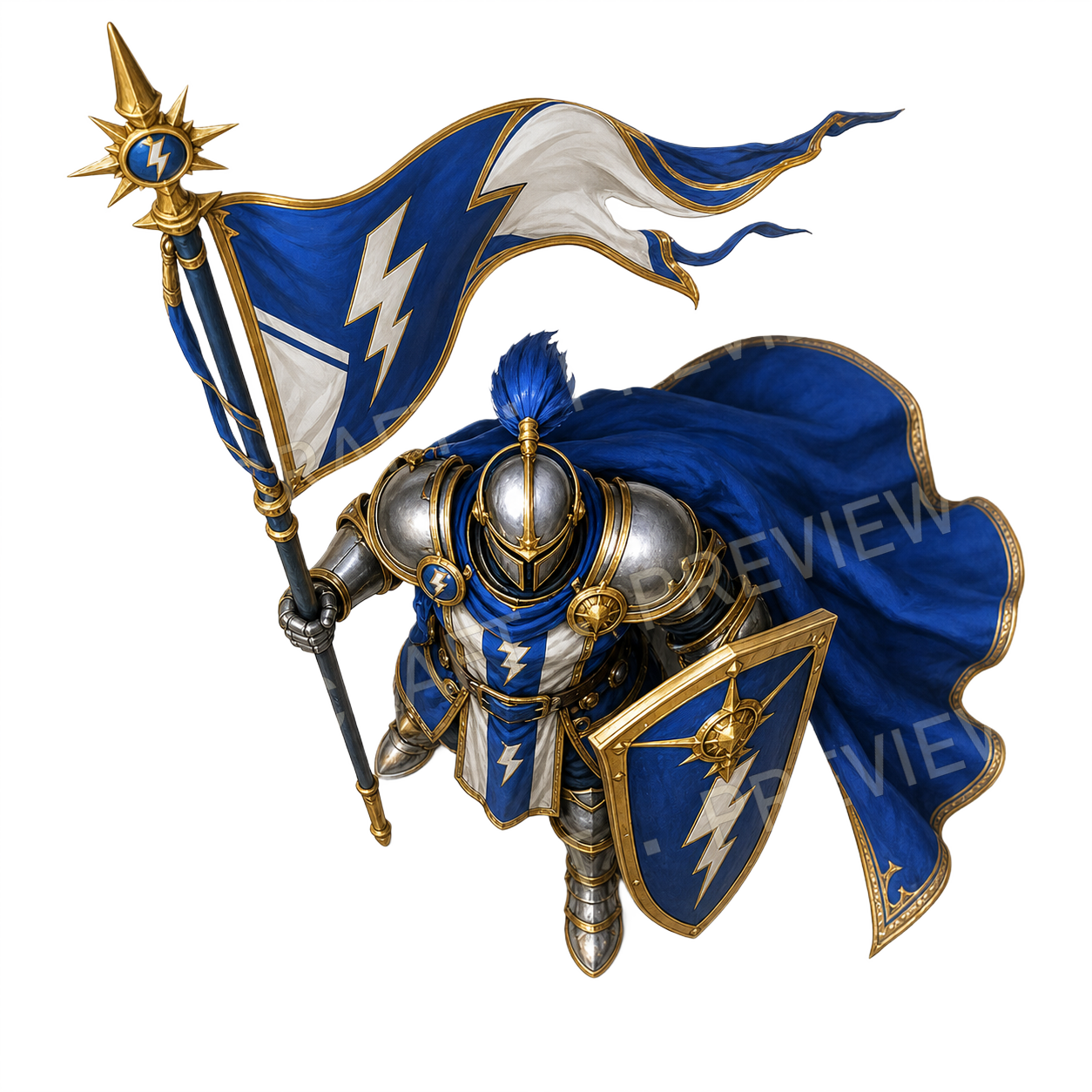 Sunsteel Standard Bearer top-down token preview