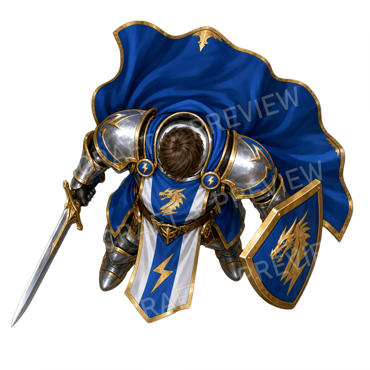 Drake Crest Guardian top-down token preview