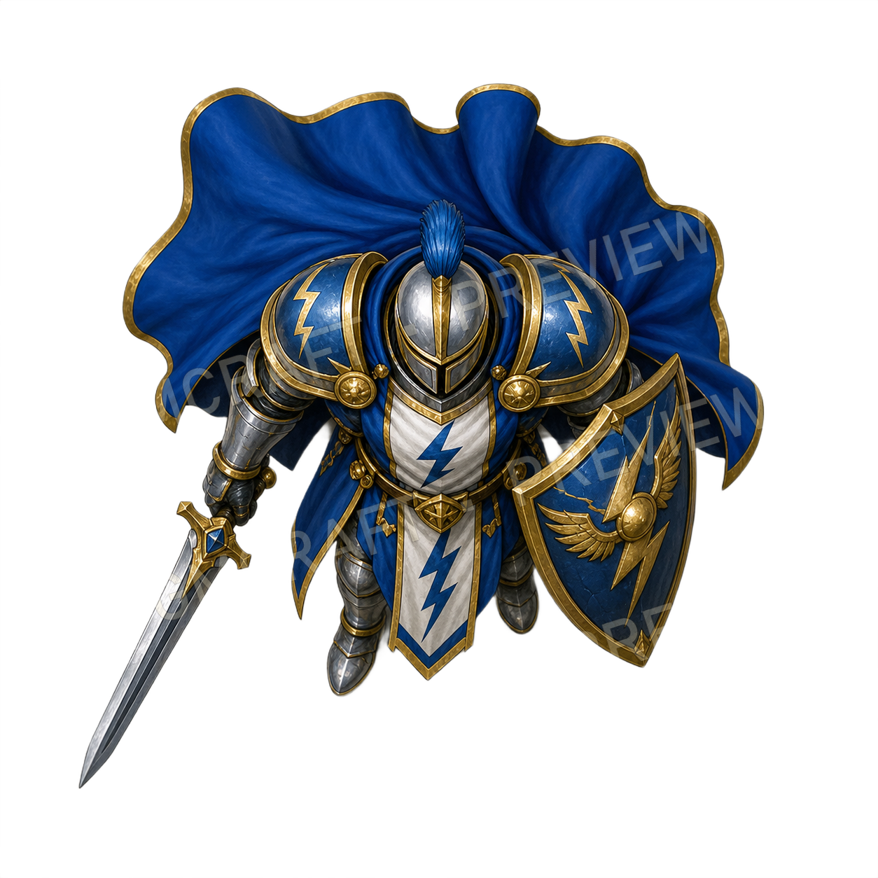 Plated Vanguard top-down token preview