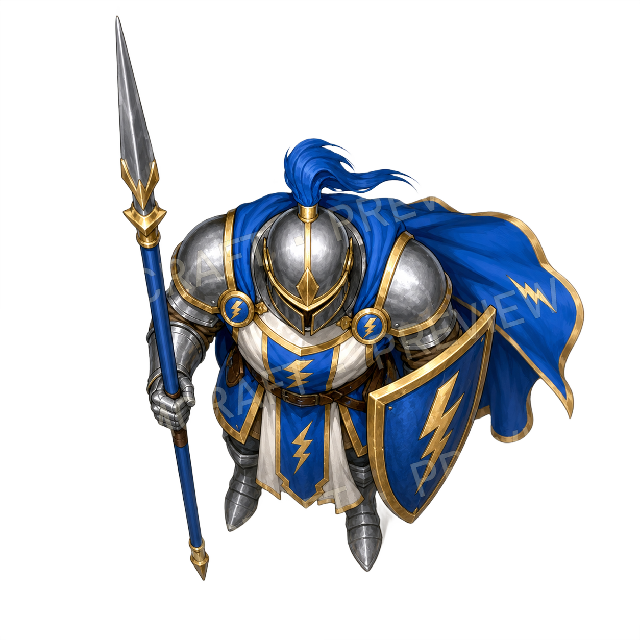 Storm Pike Phalanx top-down token preview
