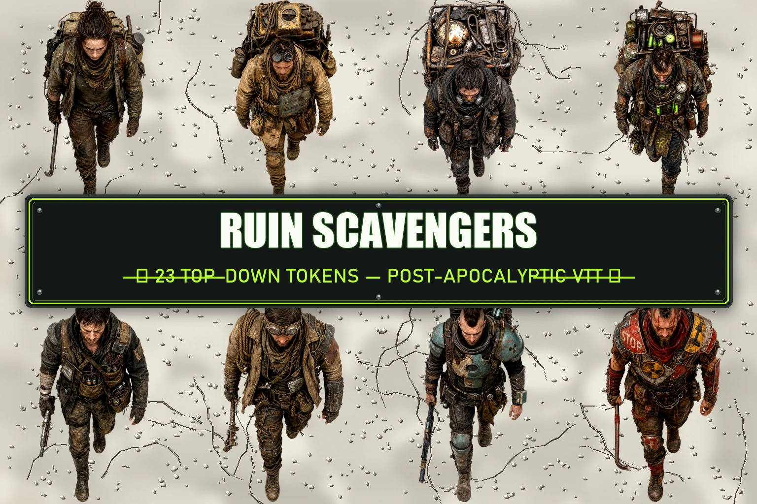 Ruin Scavengers — 23 Top-Down Tokens