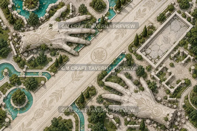 Avenue Of Fallen Hands battlemap preview