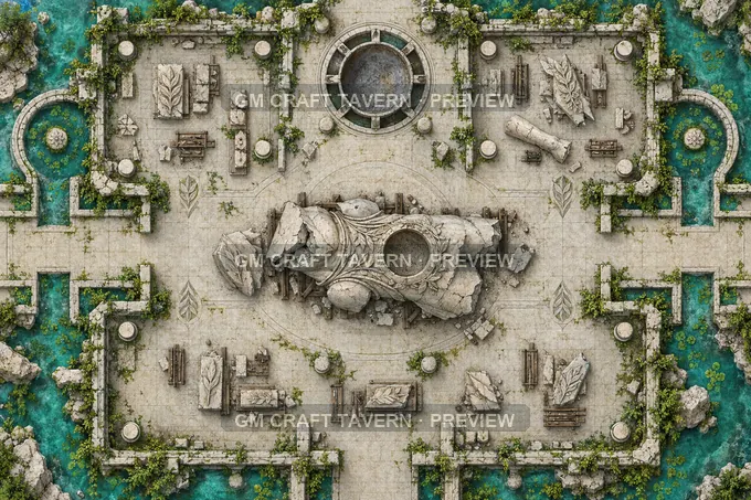 The Stoneheart Foundry battlemap preview