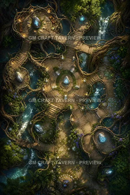 Elder Root Council battlemap preview