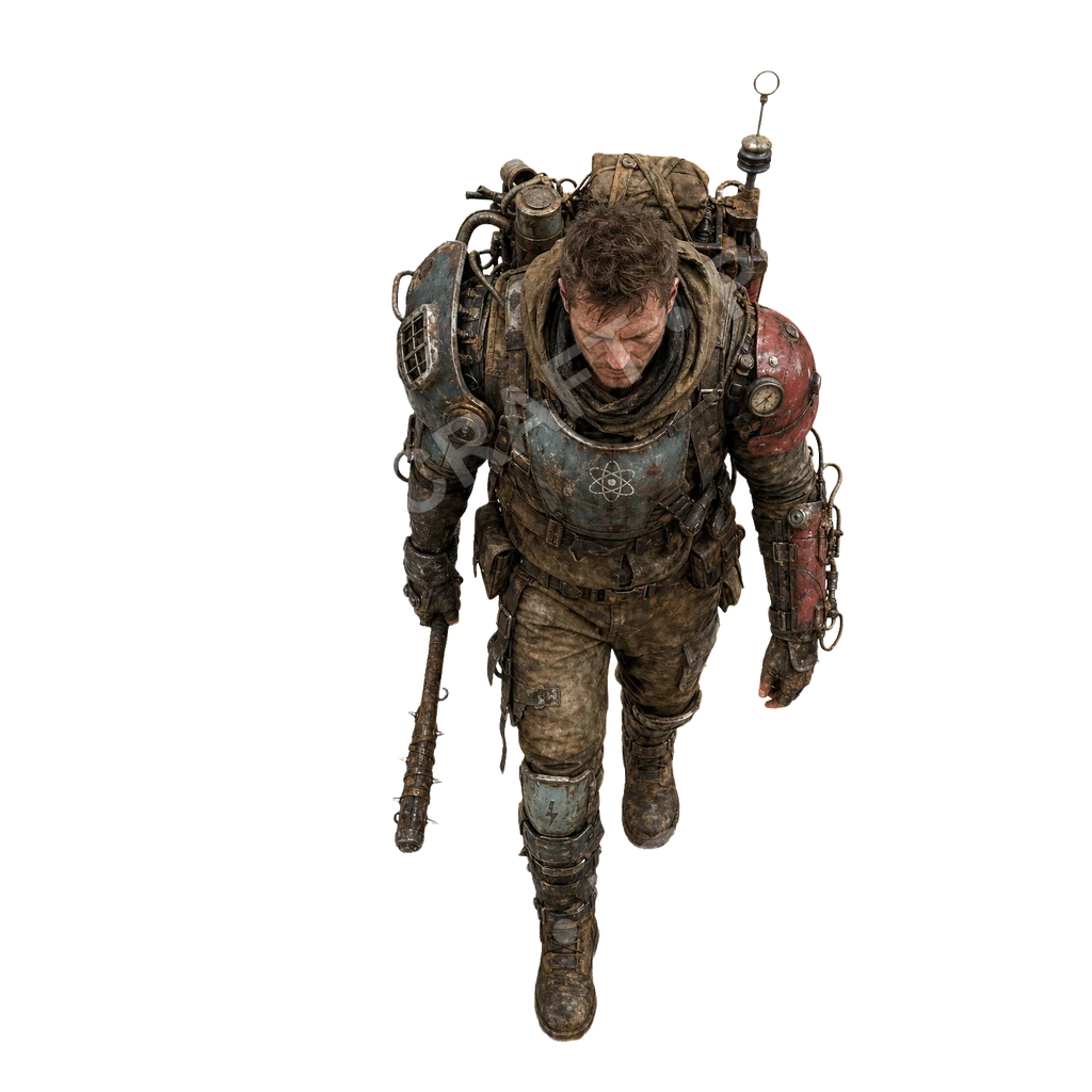 Salvaged Power Armor 01 top-down token preview