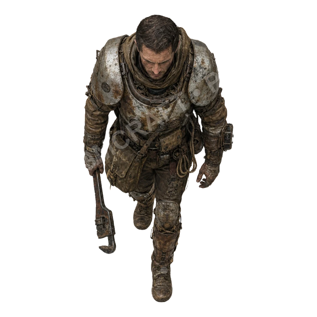Salvaged Power Armor 05 top-down token preview
