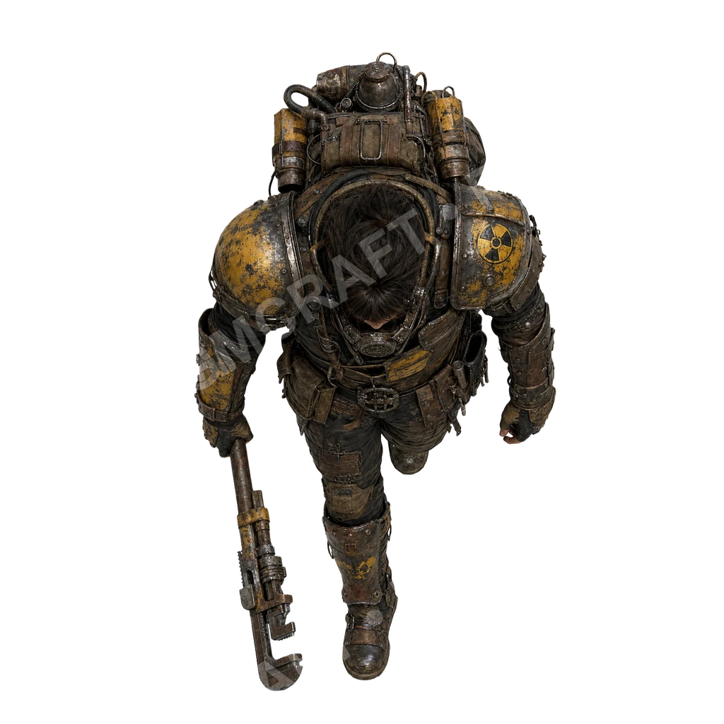 Salvaged Power Armor 10 top-down token preview